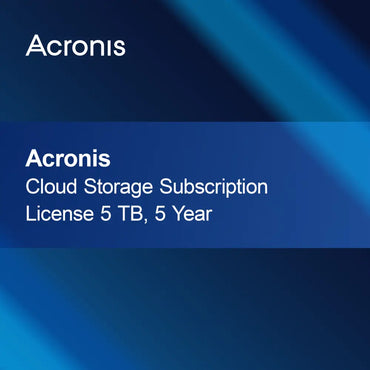Acronis Cloud Storage Prenumerationslicens 5 TB, 5 år
