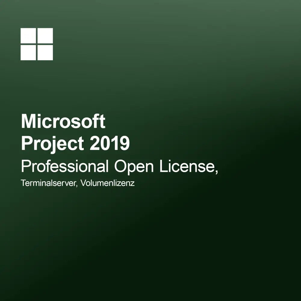 Microsoft Project 2019 Professional Open License, Terminalserver, volymlicens