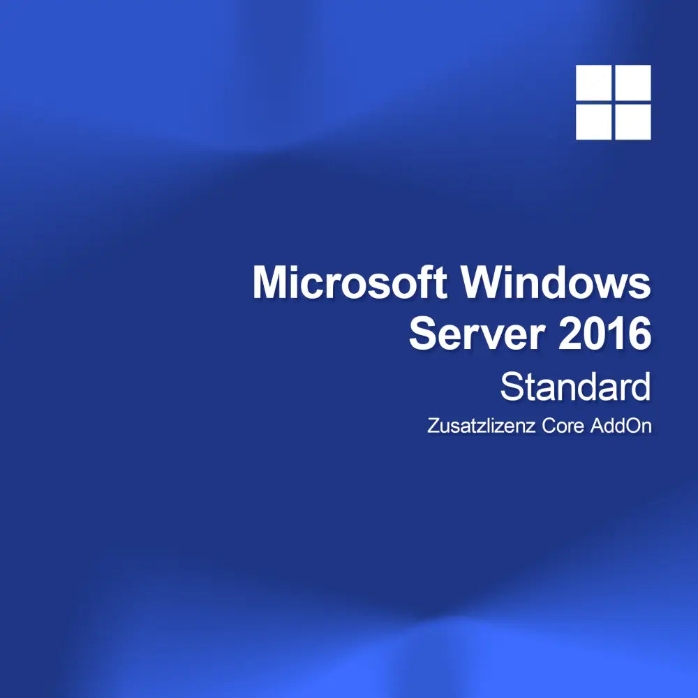 Microsoft Windows Server 2016 Standard Tilläggslicens Core AddOn