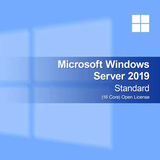 Microsoft Windows Server 2019 Standard (16 kärnor) Open License