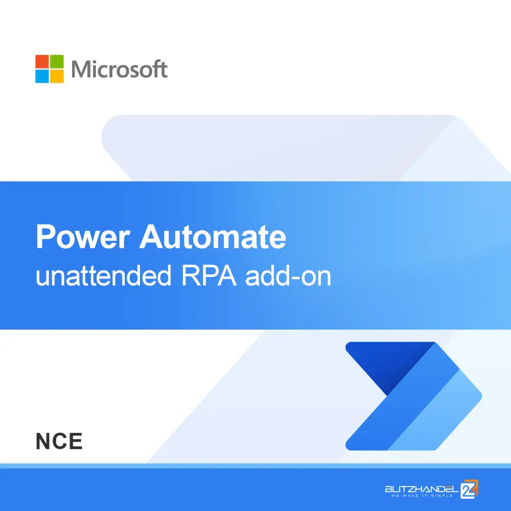 Power Automate obevakad RPA-tillägg (NCE)