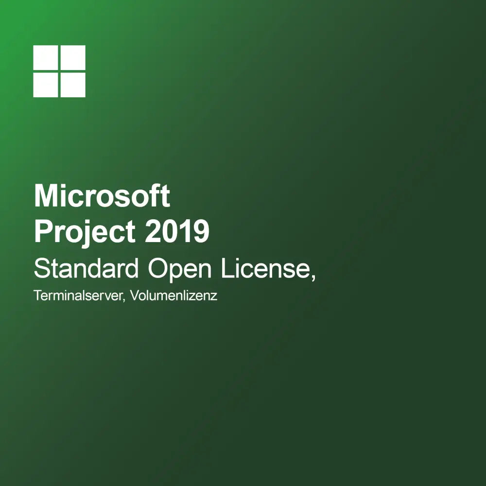 Microsoft Project 2019 Standard Open License, Terminalserver, Volymlicens